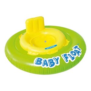 Bouée de natation bébé Intex – Bouée de sauvetage Fluo, verte et jaune, 76 cm