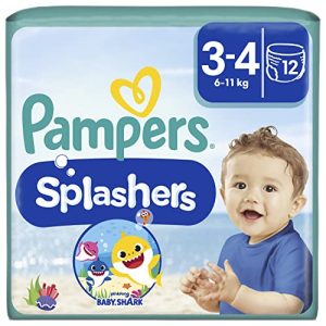 Bebek yüzme bezleri Pampers bebek bezleri 3-4 beden, Splashers