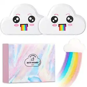 Badebomben sagekia regenbogen geschenkset xxxl 2x180g