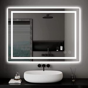Bathroom mirror Dripex bathroom mirror with LED lighting