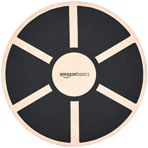 Prancha de equilíbrio Amazon Basics prancha de equilíbrio feita de madeira, preta