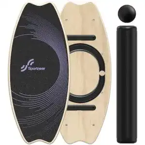 Balance board sportneer balance board holz indoorboard skateboard