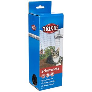 Rede para gatos para varanda Rede de proteção TRIXIE 44301, 2 × 1,5 m, preta