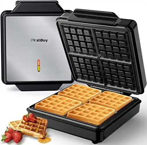 Belgisches Waffeleisen F1RSTBUY 1100W für knusprige Waffeln