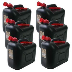 Petrol canister (20 l) BAUPROFI set of 6 petrol canisters KKS 20 PE