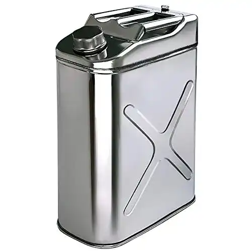 Benzinkanister 20 Liter aus 304 Edelstahl für Kraftstofflagerung