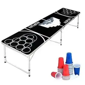 Bier pong tisch aufun beer pong tisch set inkl 100 becher