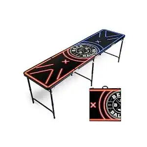 Bier pong tisch beerballer led neon beer pong tisch led