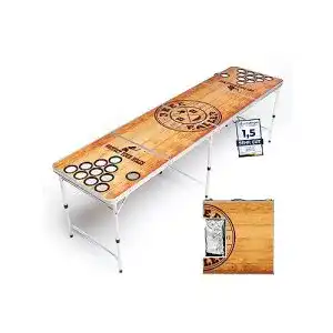 Bier pong tisch beerballer wood n ice beer pong tisch