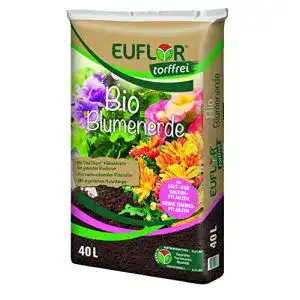 Bio erde euflor bio blumenerde torffrei 40 l sack