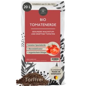 Bio-Erde JASKER’S Bio Tomatenerde 20 L, 100% torffreie Bio Erde