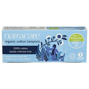 Organic tampon Natracare Organic Non Applicator Tampons Regular