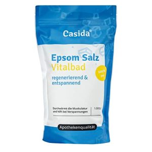 Sale Epsom Casida Bagno vitale con sale Epsom, magnesio, 1000 g