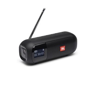 Bluetooth rádio JBL Tuner 2 radiorekordér v černé barvě, přenosný