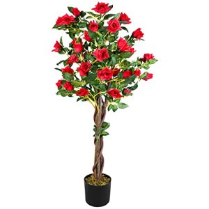 Saksıda çiçek Decovego Rose Rosenstock yapay bitki