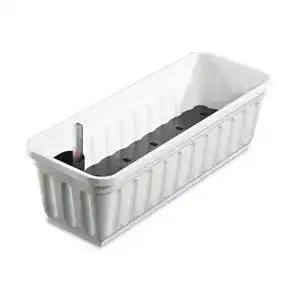 Blumenkaesten mit wasserspeicher alpfa blumenkasten 60 cm weiss