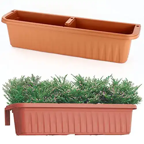 Blumenkasten mit Wasserspeicher von Bama für Geländer
