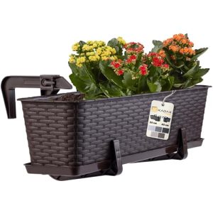 Blumenkästen mit Wasserspeicher KADAX Balkontopf m. Untersatz