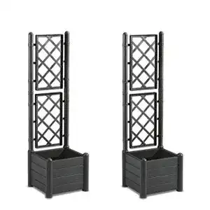 Blumenkasten mit rankgitter kreher 2 stueck gartenspalier