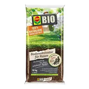Bodenaktivator compo bio fuer rasen rollrasenverlegung