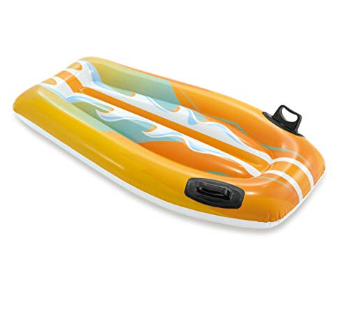 Bodyboard Intex Joy Rider, aufblasbarer Wellenreiter, Gelb - bodyboard intex joy rider aufblasbarer wellenreiter gelb