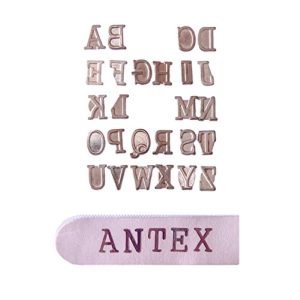 Sello de marca Antex R8Q0L030 letras, para pirograbado