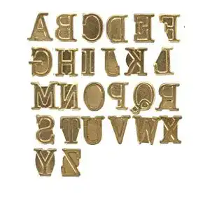 Brennstempel walnut hollow 26162 grossbuchstaben alphabet