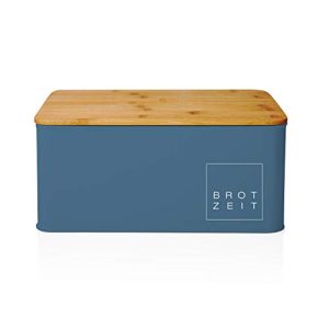 Bread bin Lumaland Cuisine | Metal lunch box with bamboo lid