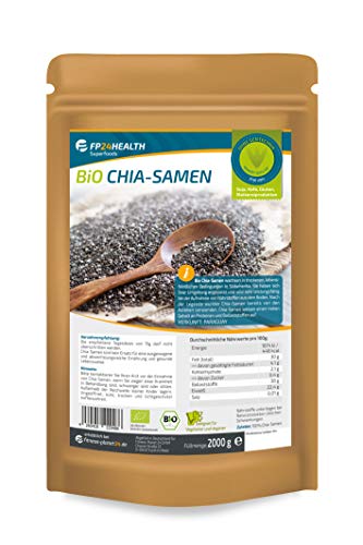 Chia seeds FP24 HEALTH ORGANIC Chia seeds 2000g - zip bag - chia seeds fp24 health organic chia seeds 2000g zip bag