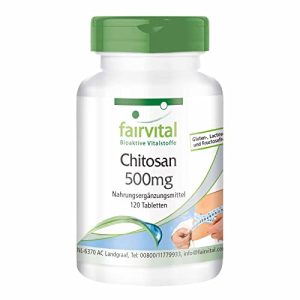 Chitosane fairvital, 500 mg de fibres naturelles HAUTE DOSE