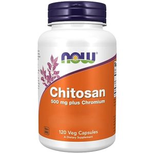 Chitosano NOW Foods, 500 mg, con cromo, 120 capsule