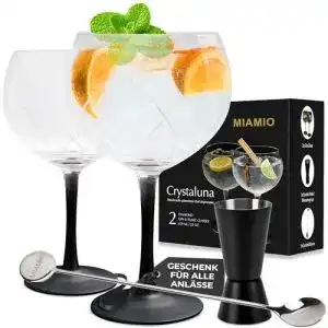 Cocktailglas miamio 2 x 650 ml gin glas 2er gin glaeser set