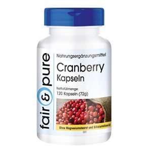 Cápsulas de cranberry Fair & Pure Cápsulas de cranberry alta dosagem 1200mg