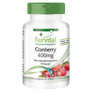Cranberry-Kapseln fairvital | Cranberry Kapseln 400mg - HOCHDOSIERT - cranberry kapseln fairvital cranberry kapseln 400mg hochdosiert
