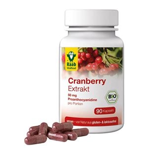 Cápsulas de cranberry Cápsulas de extrato de cranberry orgânico Raab Vitalfood
