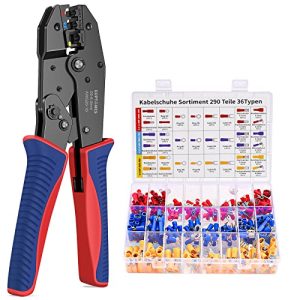 Crimping pliers GUPTOMES, 36 types of cable lugs set, crimping pliers
