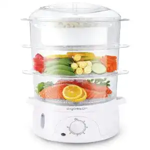 Dampfgarer aigostar fitfoodie 30cfo mit timer 9l 3 etagen 1
