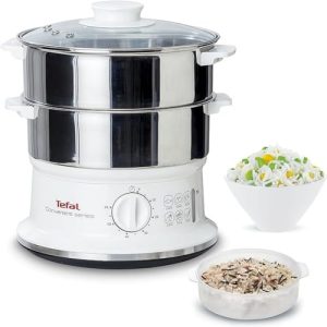 Steamer Tefal VC1451 | 2 stainless steel containers | 6L capacity