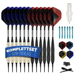 Dartpfeile dartpro mit kunststoffspitze