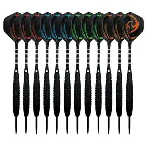 Dartpfeile kohmui 12 stueck steel darts pfeile set 23 gramm