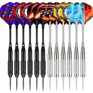 Dartpfeile win max metallspitze 12 stueck steel darts pfeile set