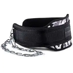 Dip guertel fitgriff dip guertel mit kette 2 karabiner dip belt