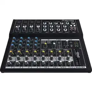 Dj mixer mackie mix 8 kanal mischpult schwarz