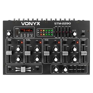 Mezclador DJ VONYX STM2290 Mezclador DJ de 8 canales Bluetooth, Mezclador DJ