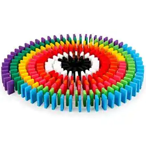 Dominosteine zerodis 100 stueck holz domino block set bunte