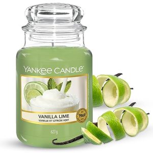 Illatos gyertyák Yankee Candle illatos gyertya üvegben | Vanília lime