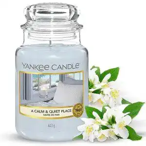 Duftkerzen yankee candle grosse duftkerze im glas a calm