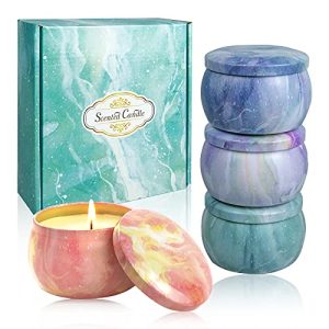 Bougies parfumées YIWER Gifts 4 Pack : 4.4 oz de cire de soja