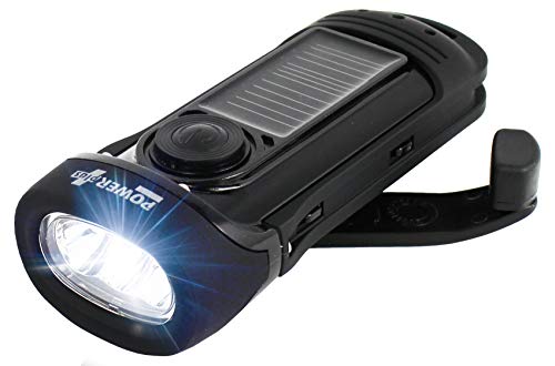 Dynamo-Taschenlampe POWER plus Barracuda Solar/Dynamo