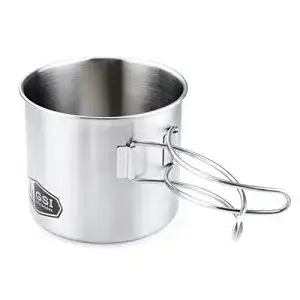 Edelstahlbecher gsi outdoors glacier stainless bottle cup pot silver
